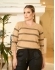 Blusa Tricot Lúcia - Caramelo - Manga 3/4